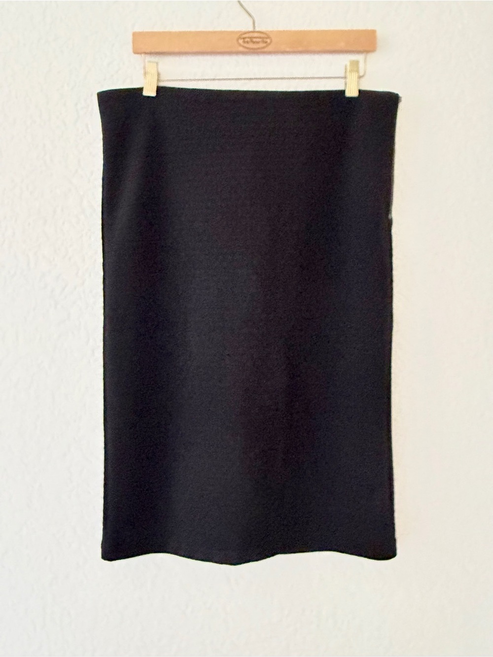 LOFT Black Straight Pencil Skirt NWT Sz Large, Diamond Circle Jacquard, Zipper